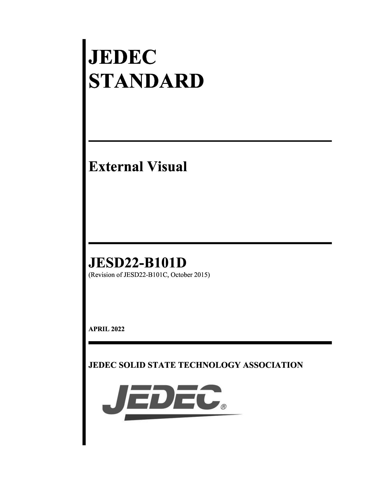 JEDEC JESD22-B101D-2022封面图