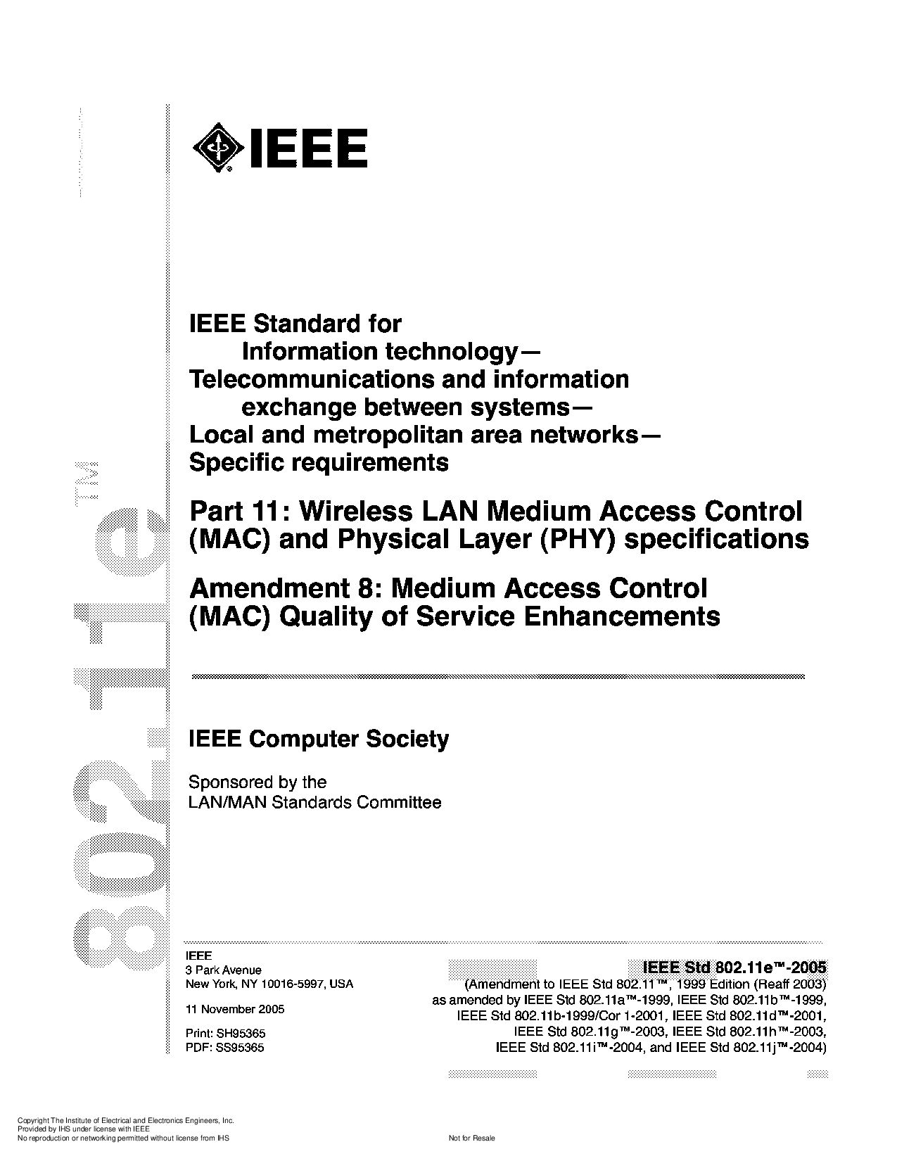IEEE 802.11E-2005封面图