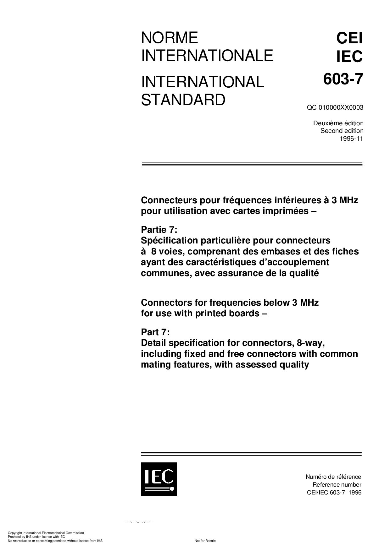 IEC 60603-7:1996封面图