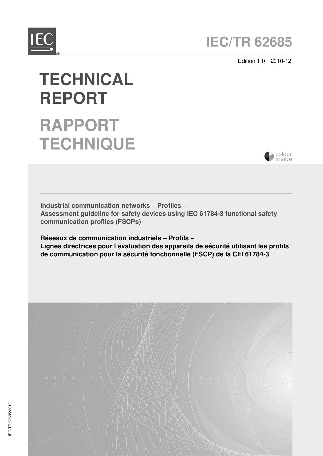 IEC TR 62685:2010封面图