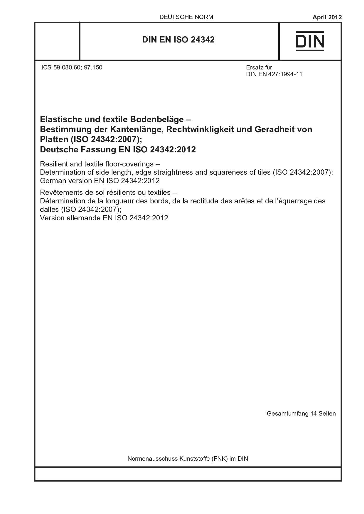 DIN EN ISO 24342:2012封面图