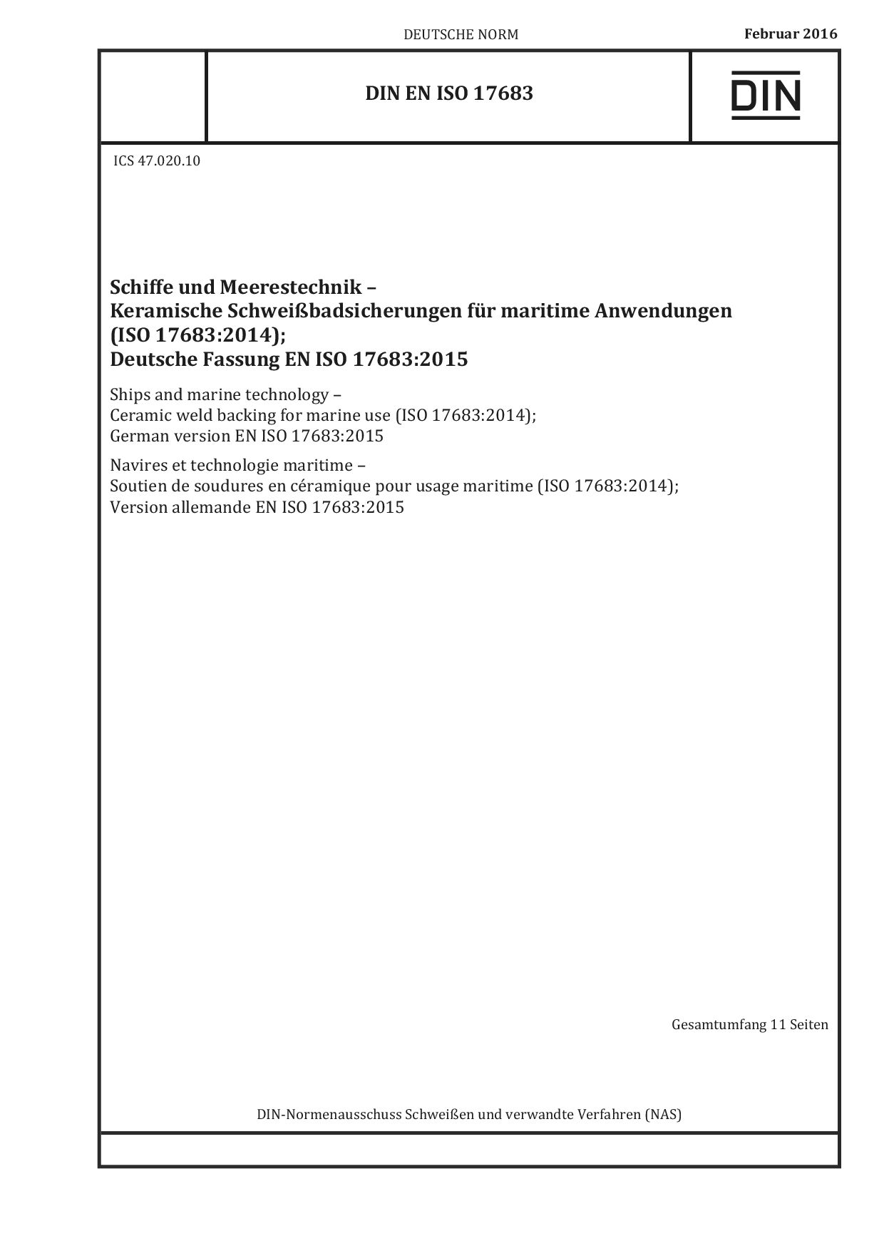 DIN EN ISO 17683:2016-02封面图