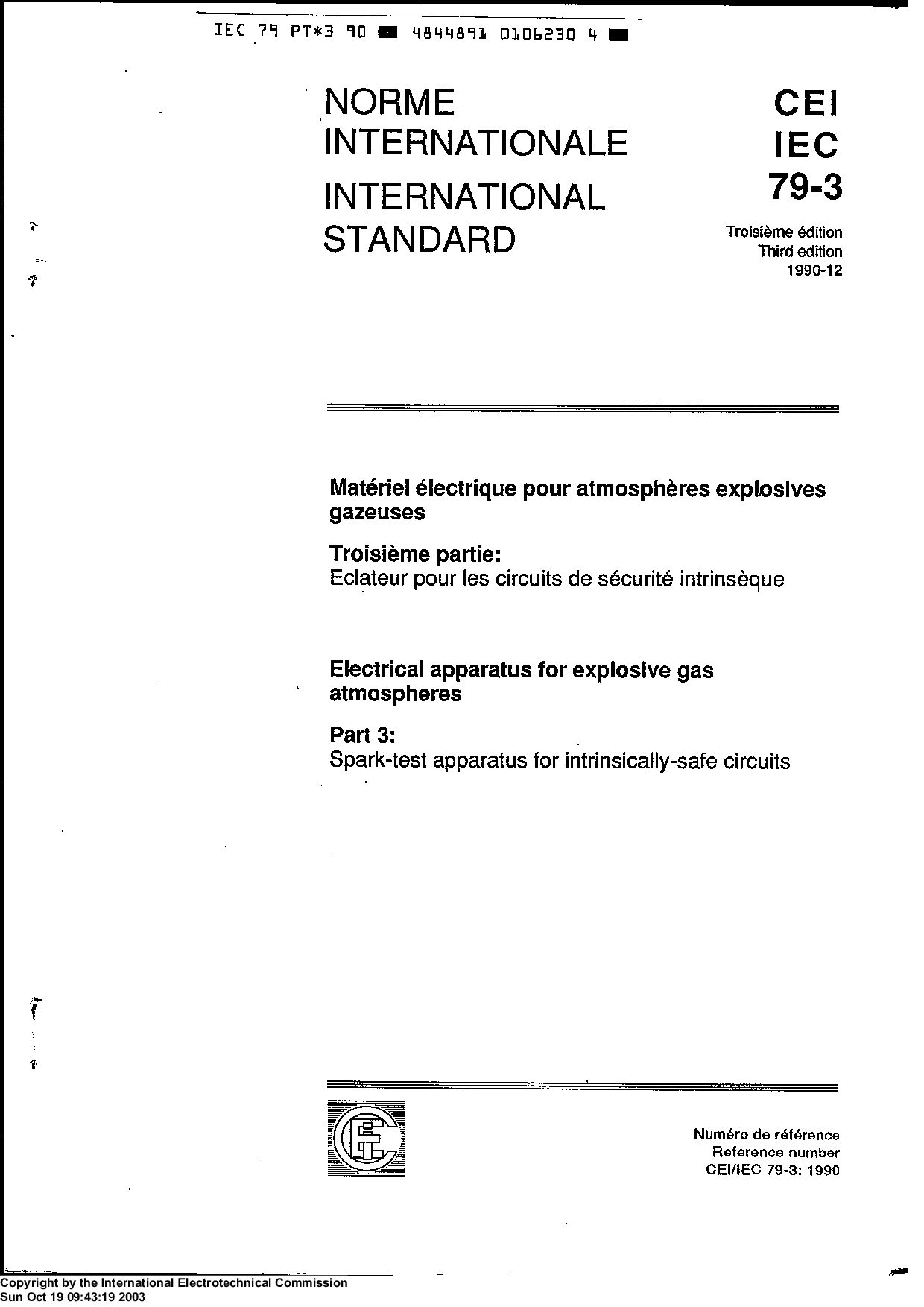 IEC 60079-3:1990