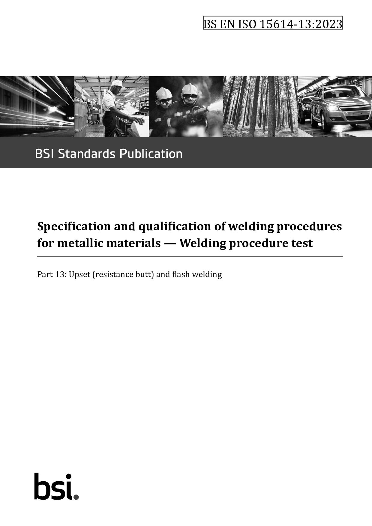 BS EN ISO 15614-13:2023封面图