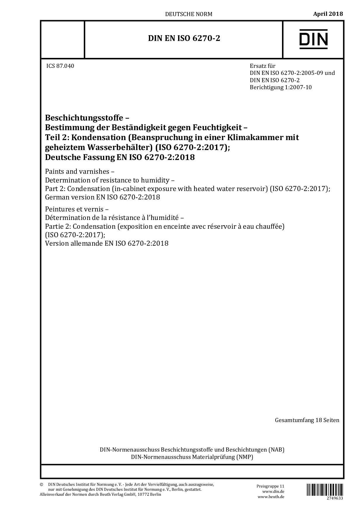 DIN EN ISO 6270-2:2018封面图