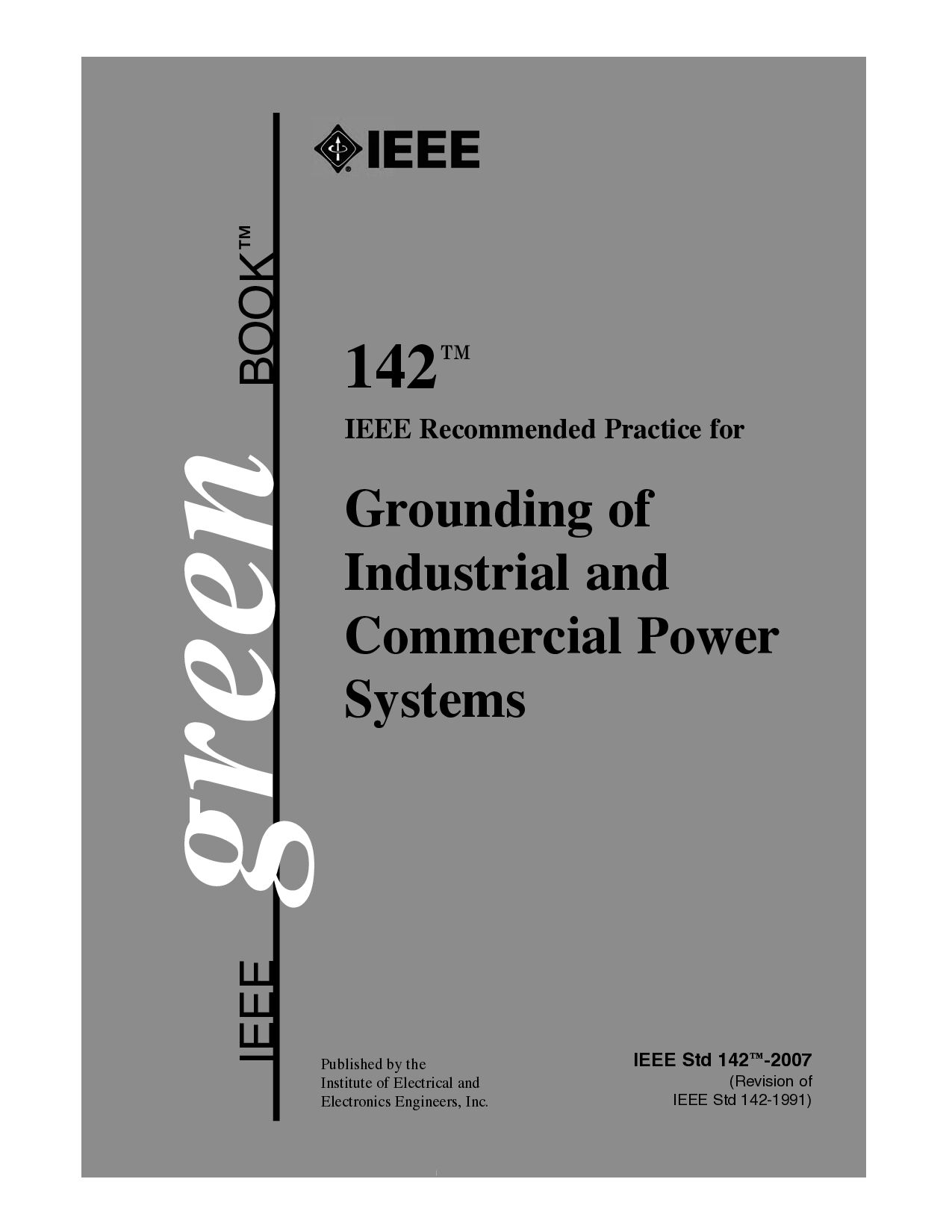 IEEE 142-2007封面图