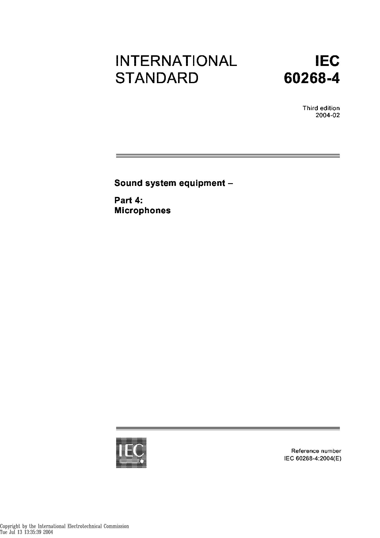IEC 60268-4:2004封面图