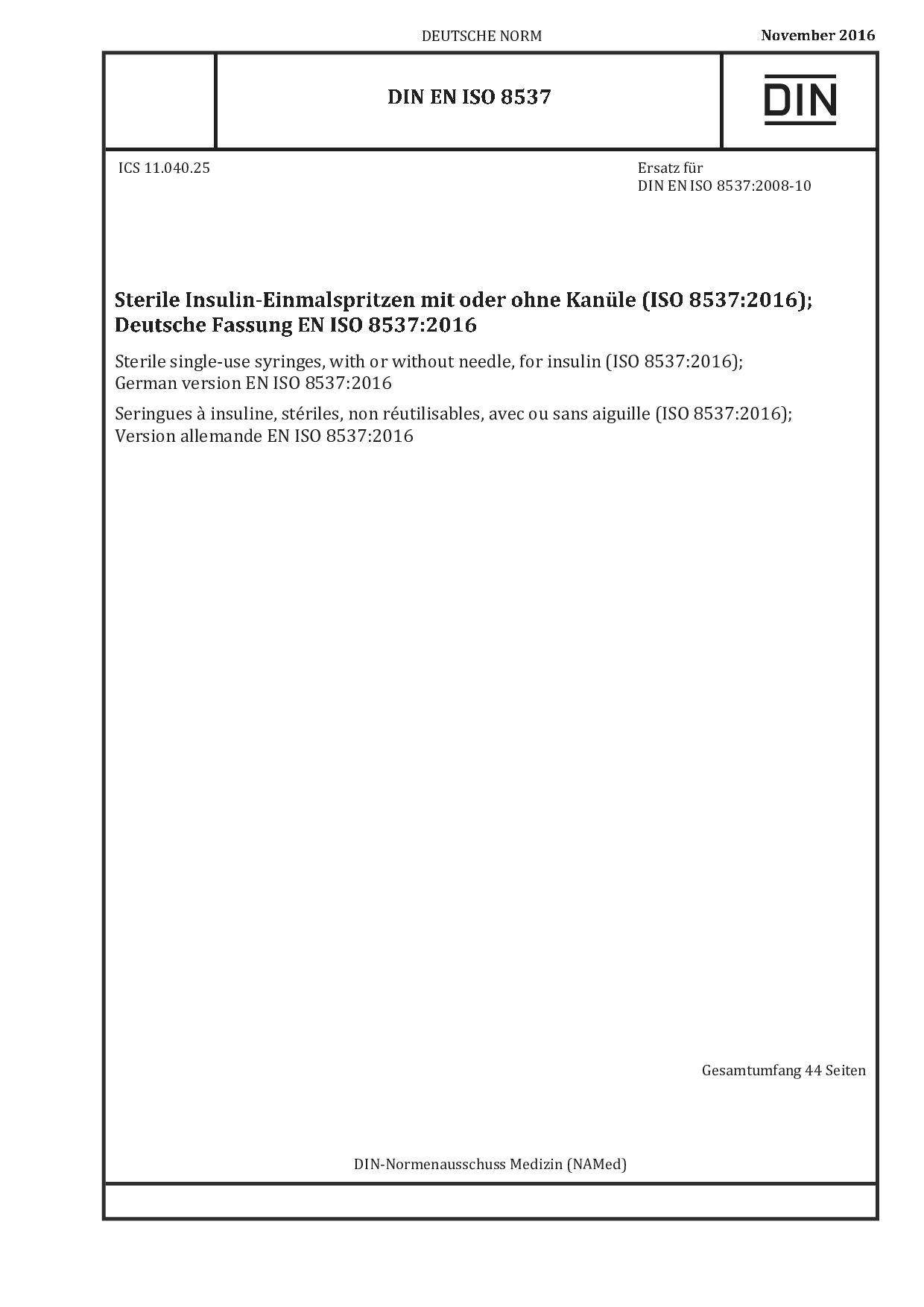 DIN EN ISO 8537:2016-11封面图