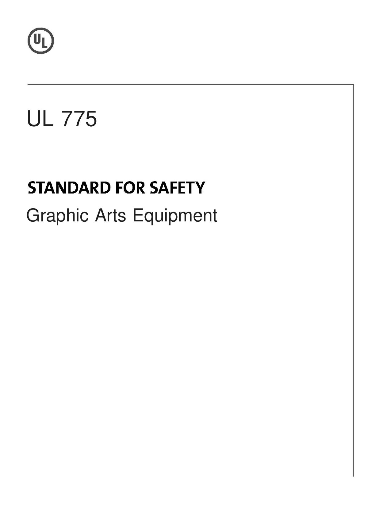 UL 775-2013封面图