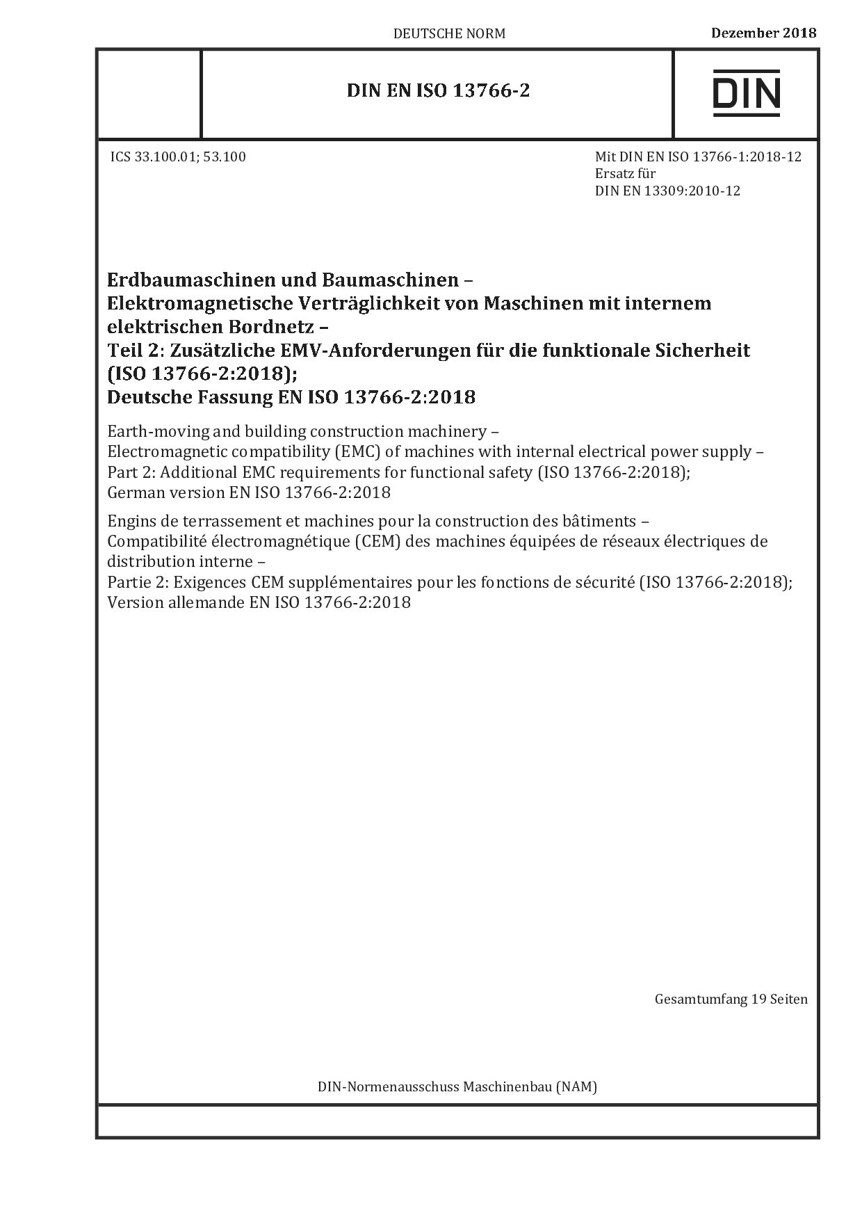 DIN EN ISO 13766-2:2018-12封面图
