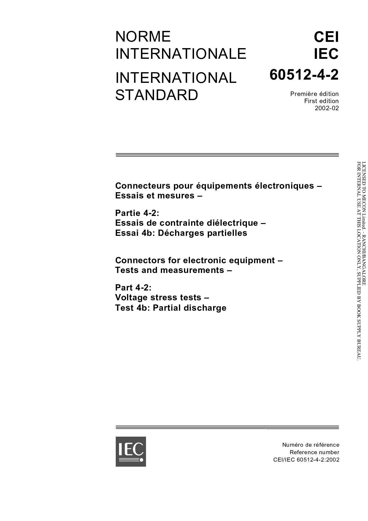 IEC 60512-4-2:2002