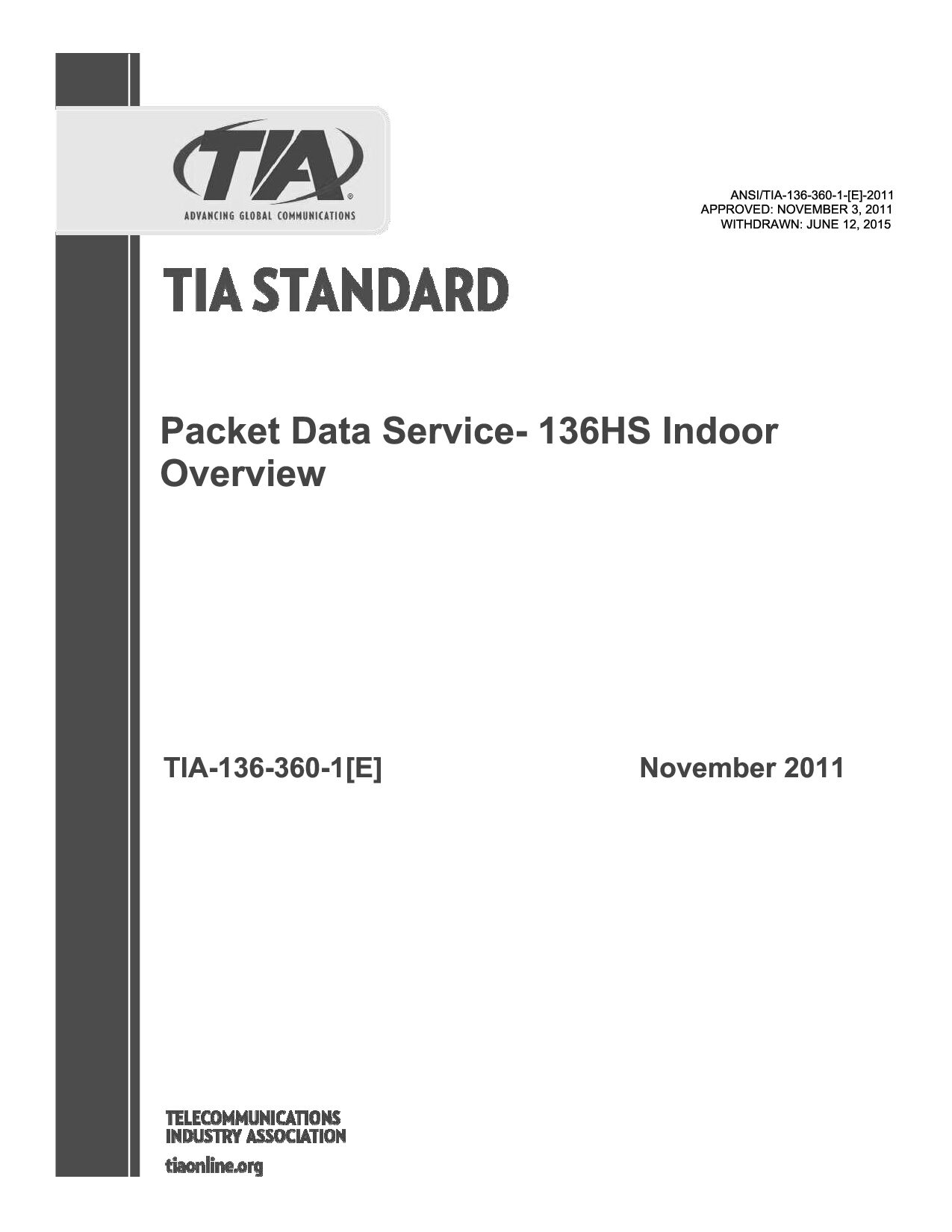 ANSI/TIA-136-360-1[E]-2011(2015)封面图