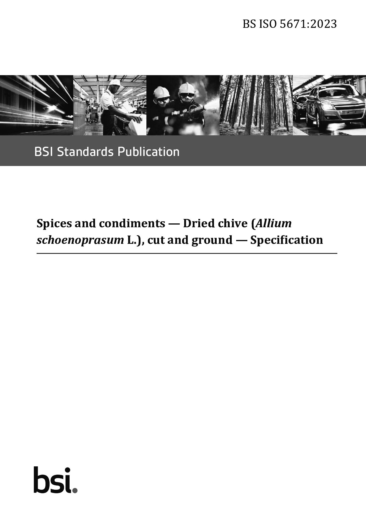 BS ISO 5671:2023封面图