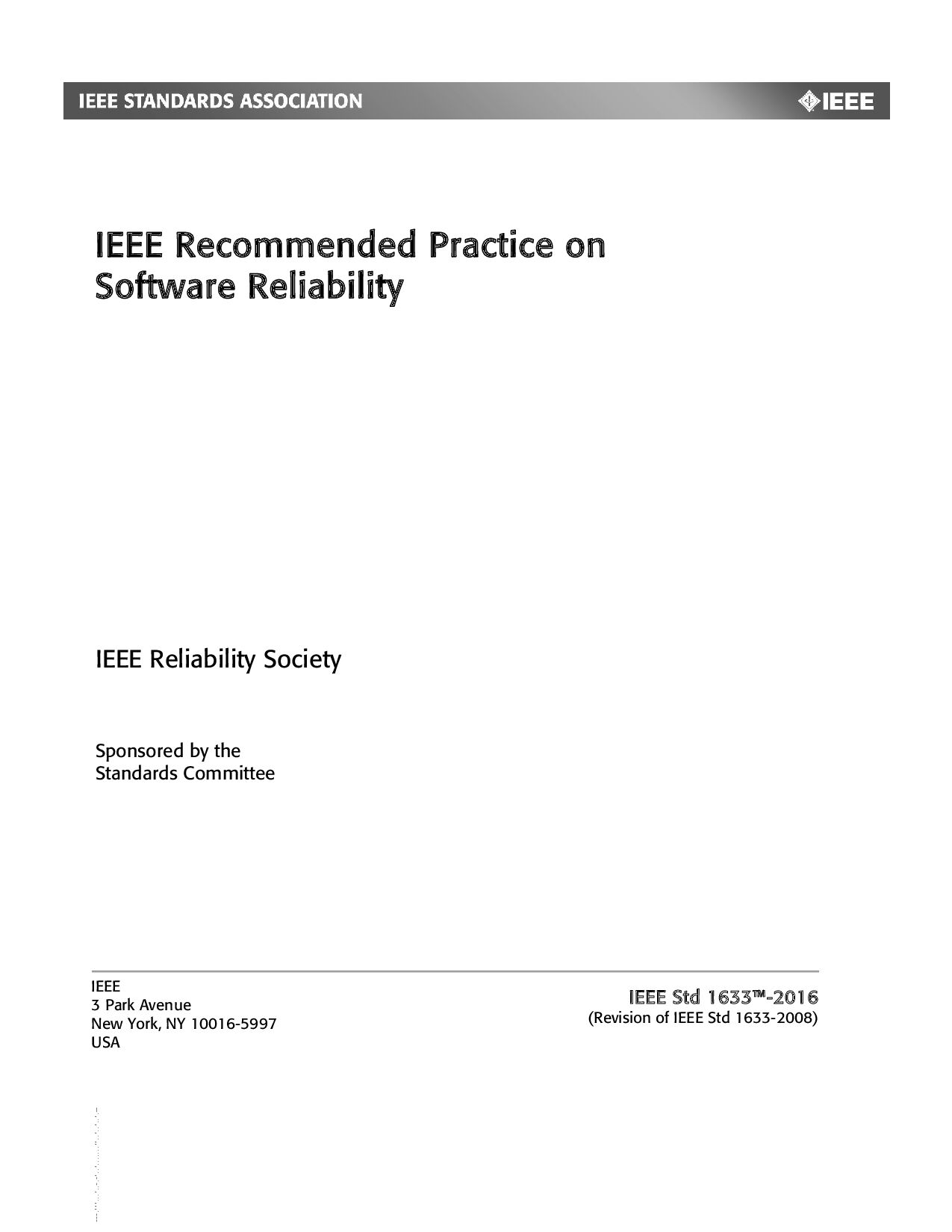 IEEE 1633-2016封面图