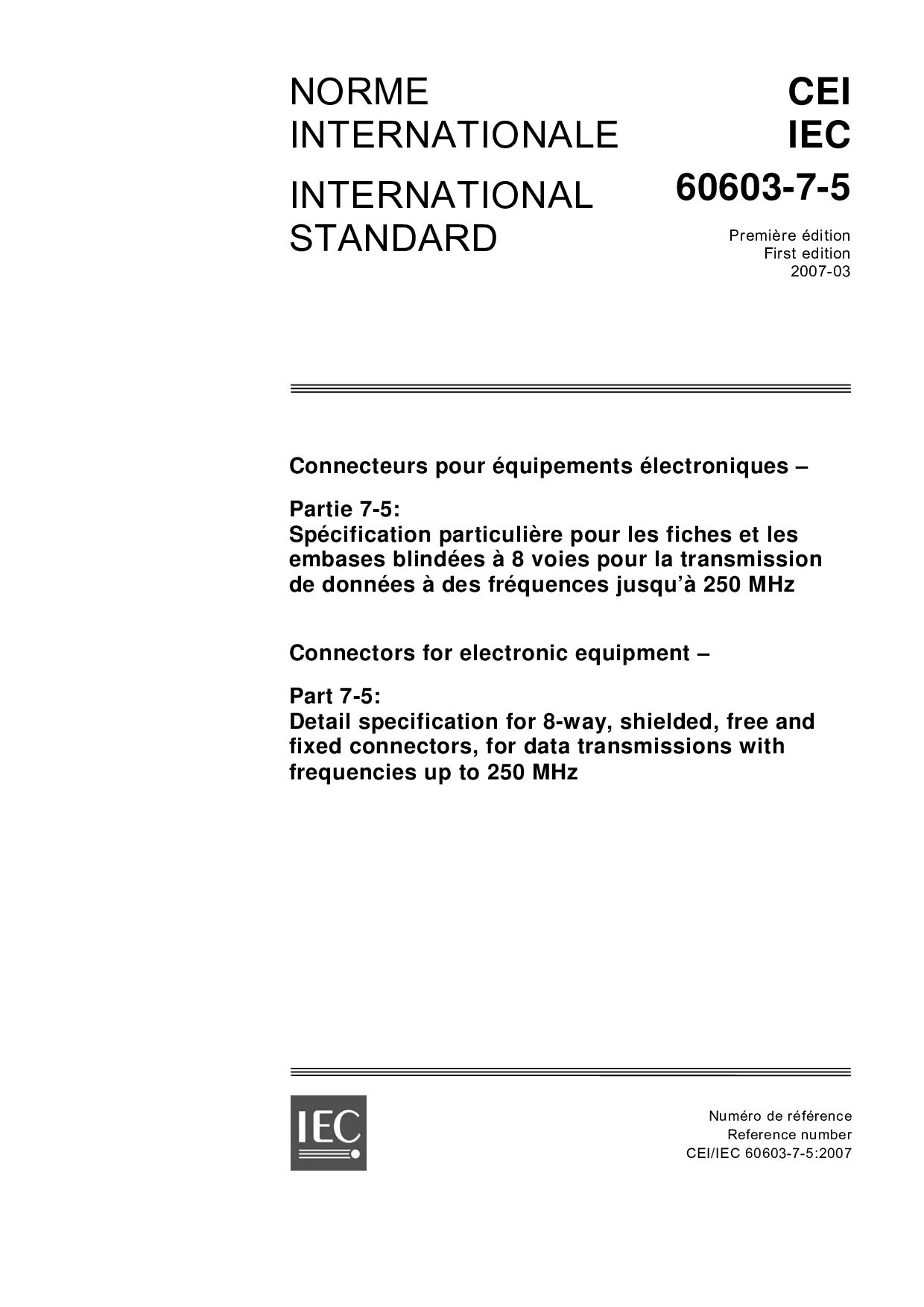 IEC 60603-7-5:2007封面图