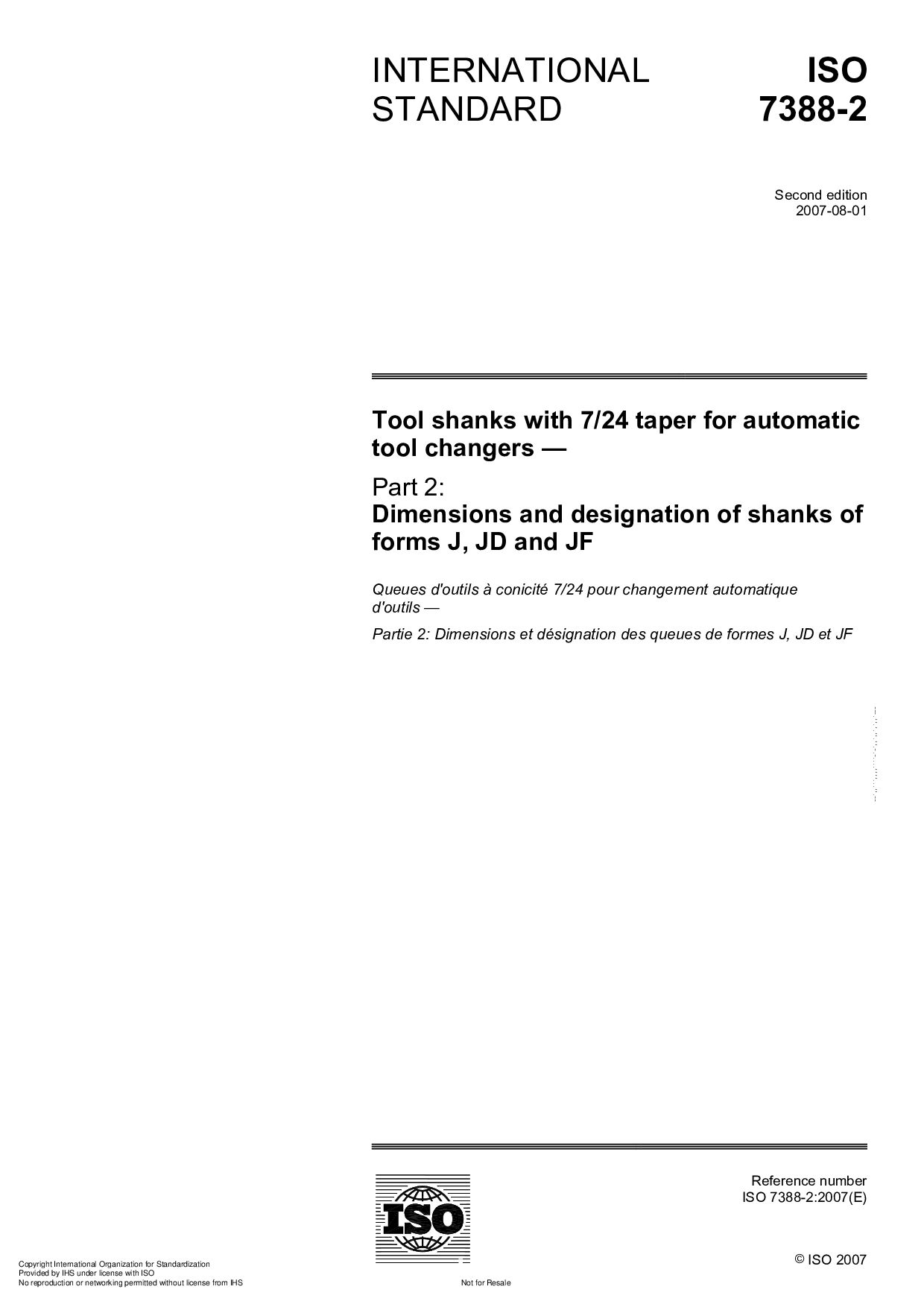 ISO 7388-2:2007封面图