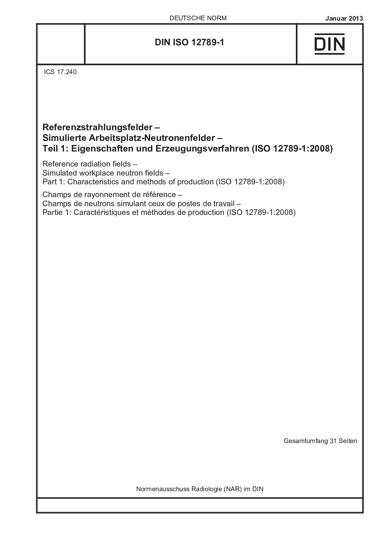 DIN ISO 12789-1:2013