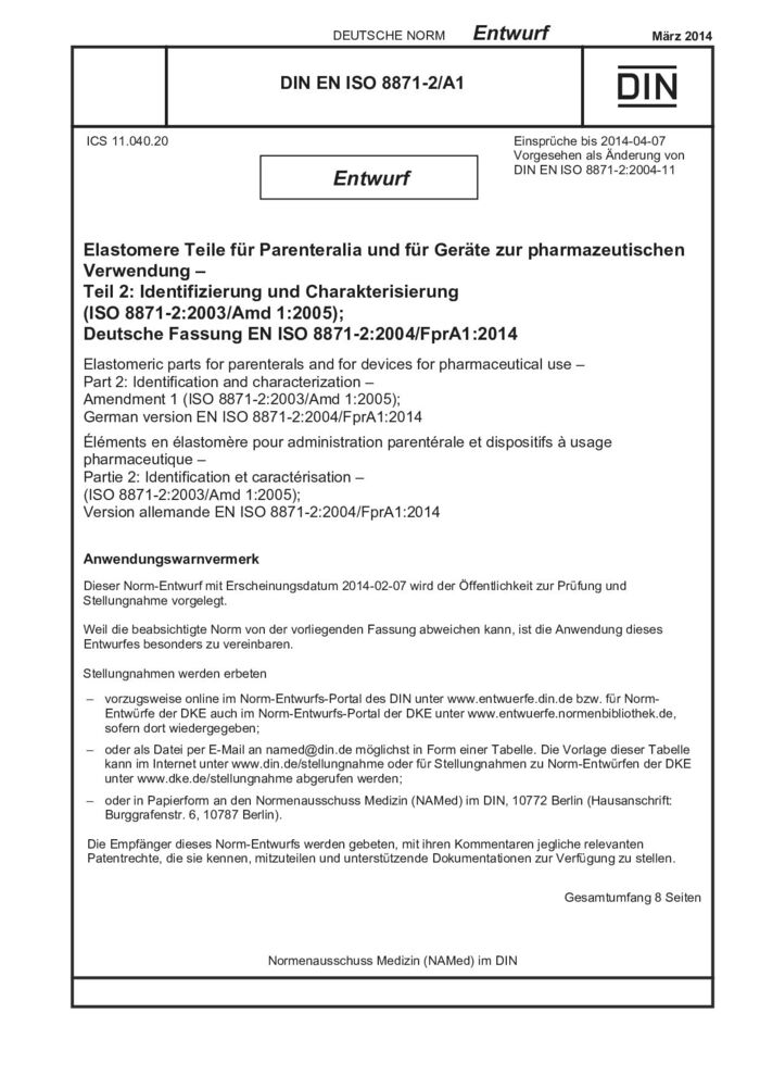 DIN EN ISO 8871-2 A1 E:2014-03封面图