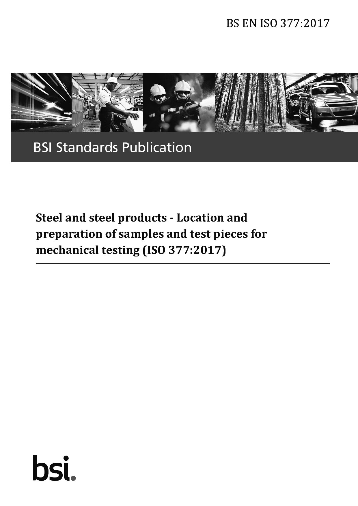BS EN ISO 377:2017封面图