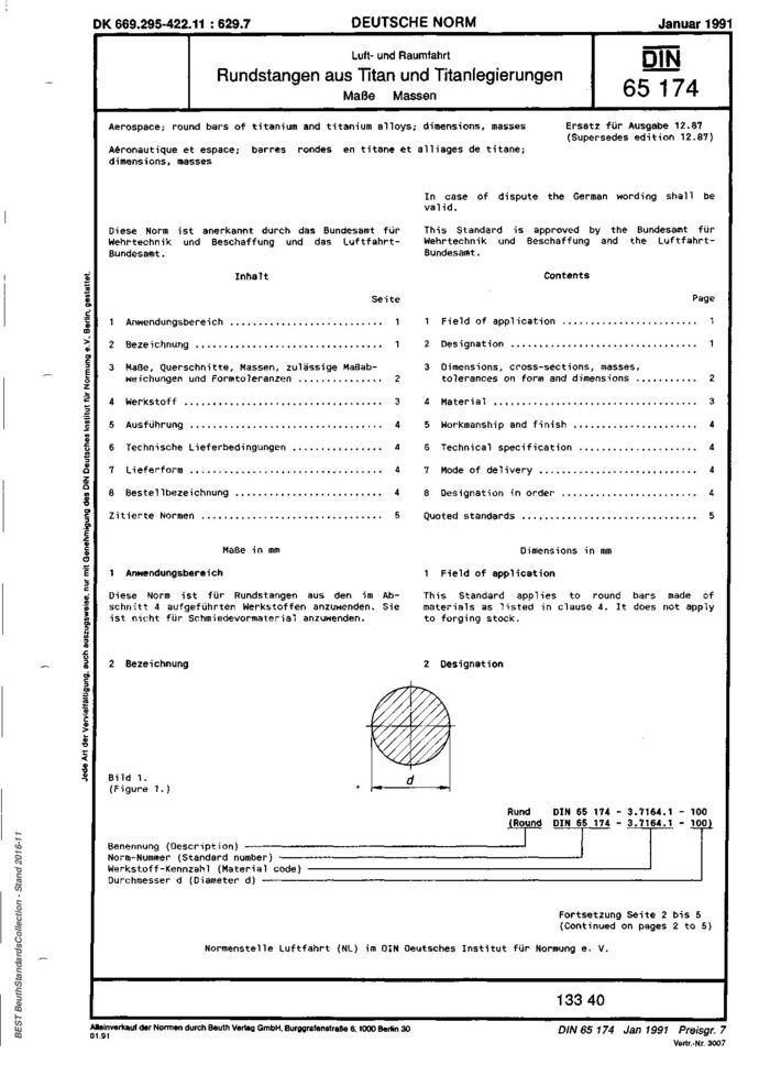 DIN 65174:1991-01封面图