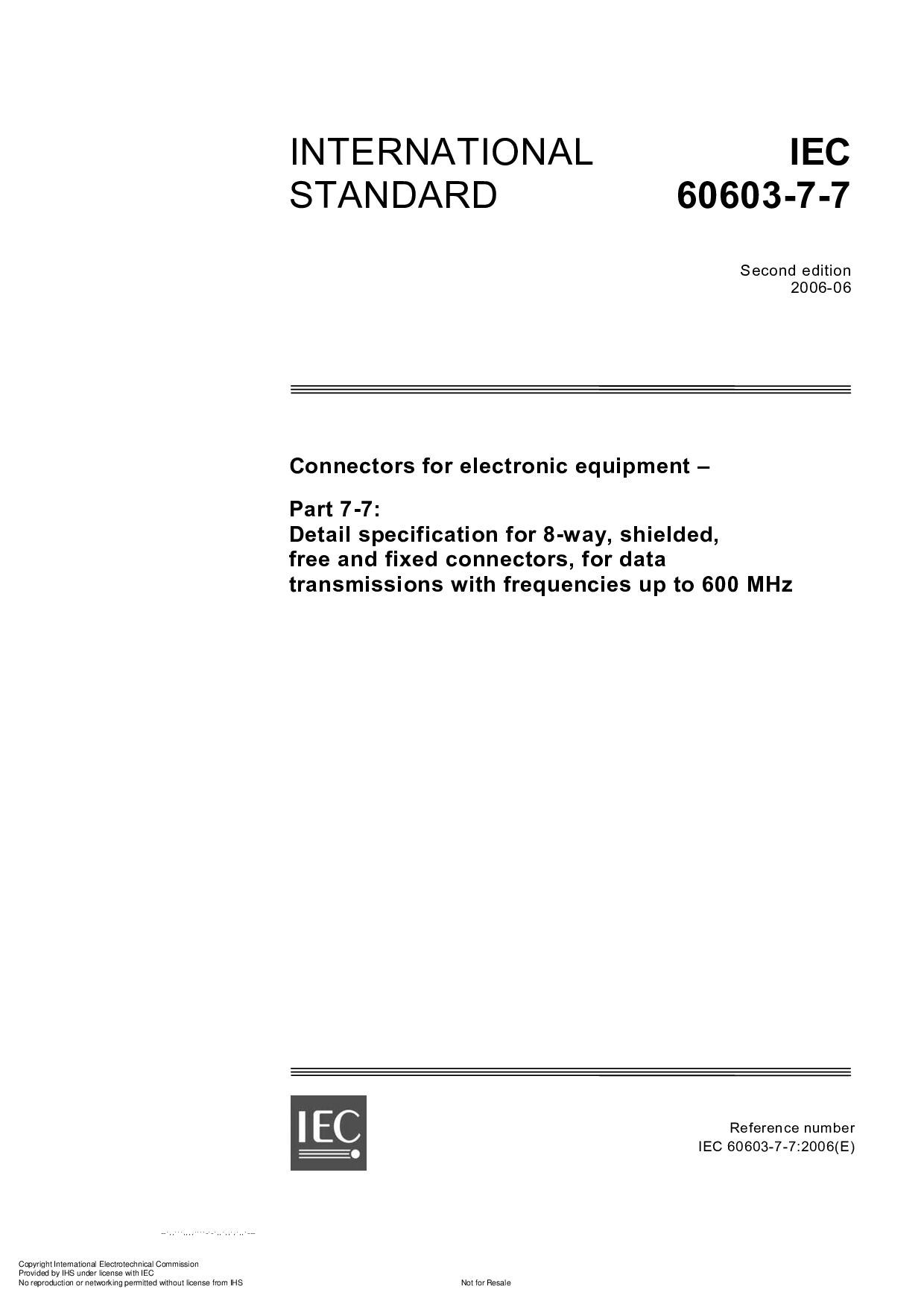 IEC 60603-7-7:2006封面图