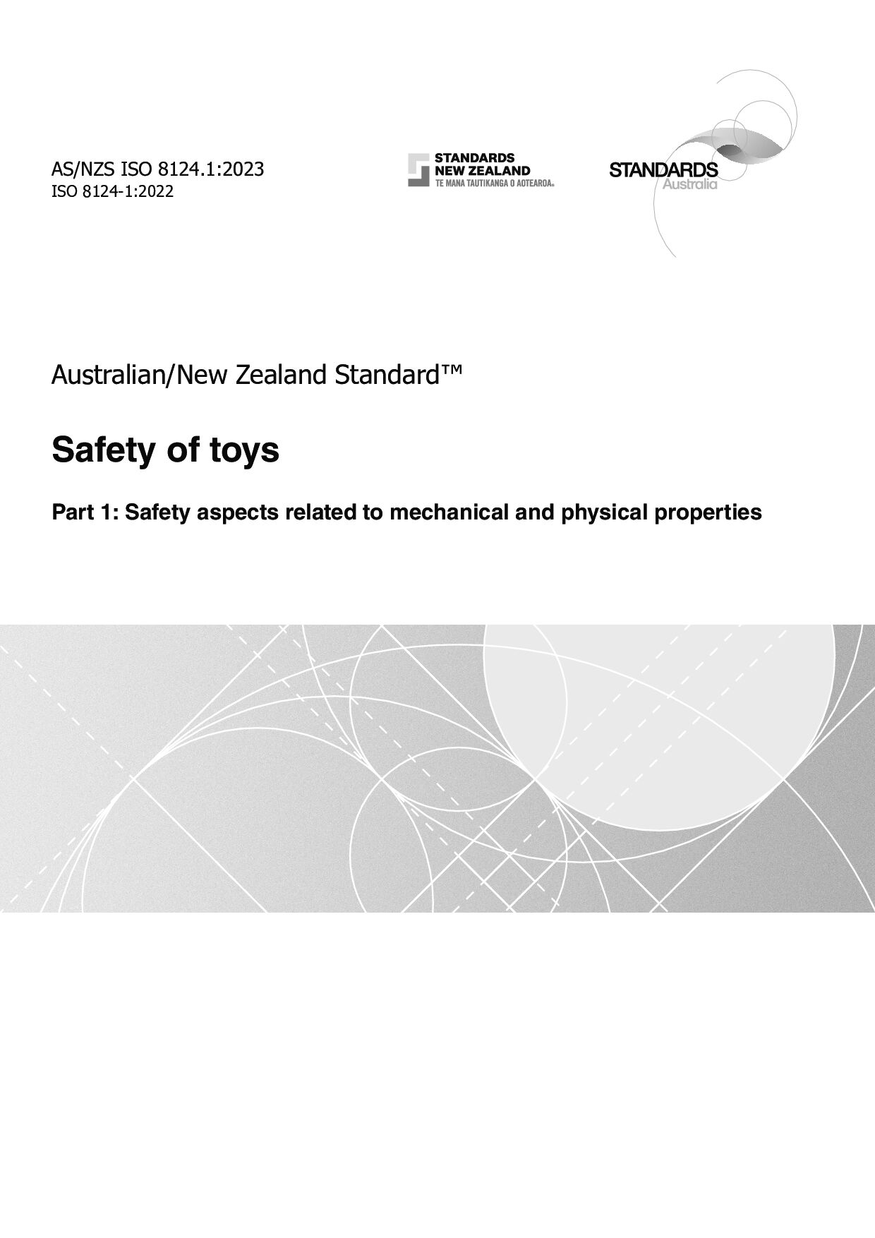 AS/NZS ISO 8124.1:2023封面图