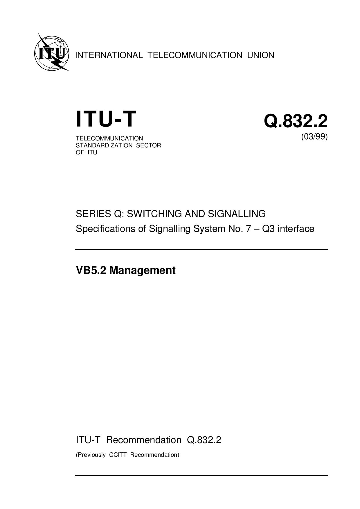 ITU-T Q.832.2-1999