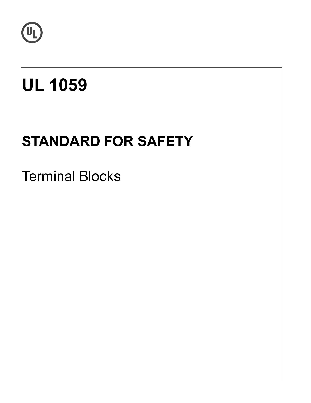 UL 1059-2022封面图