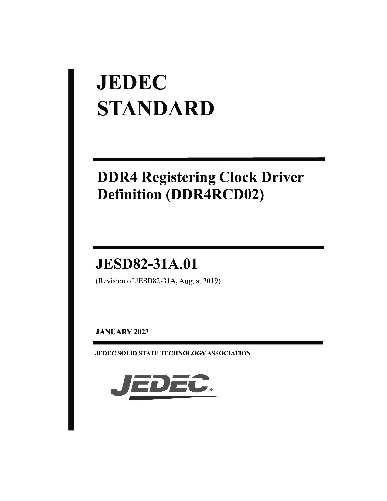 JEDEC JESD82-31A.01-2023封面图