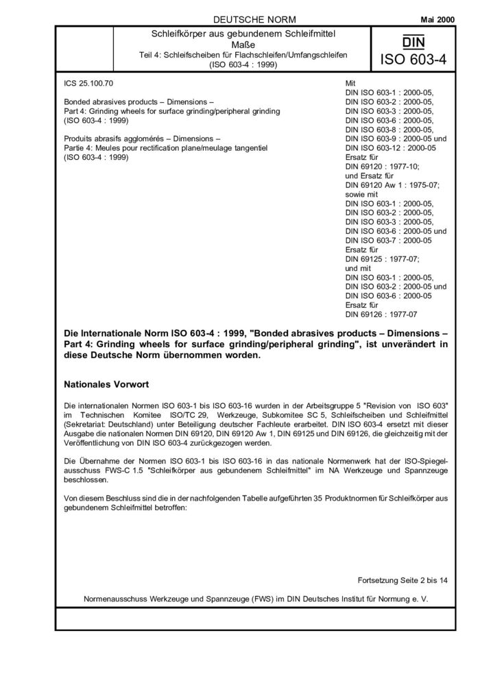 DIN ISO 603-4:2000-05封面图