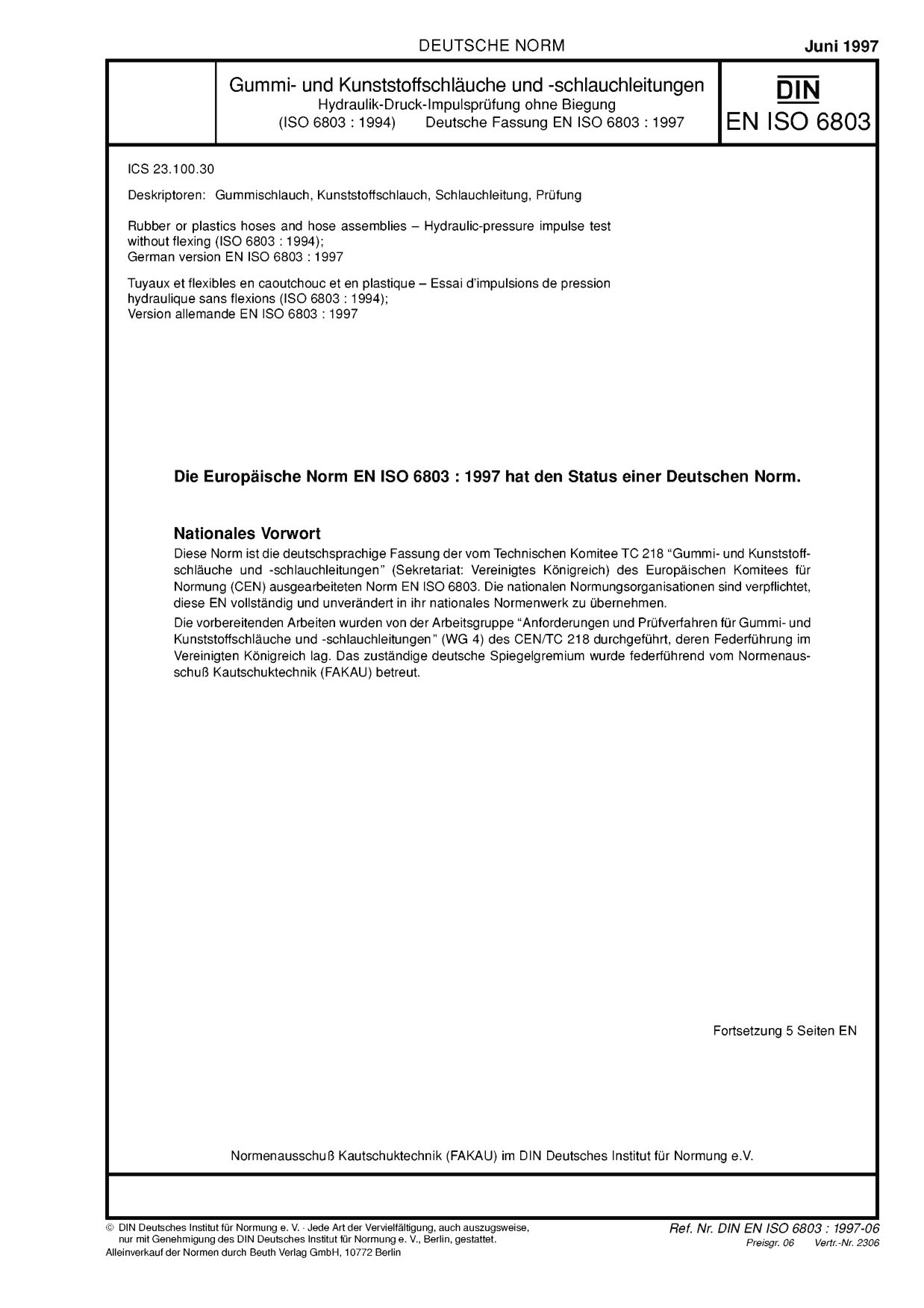 DIN EN ISO 6803:1997封面图