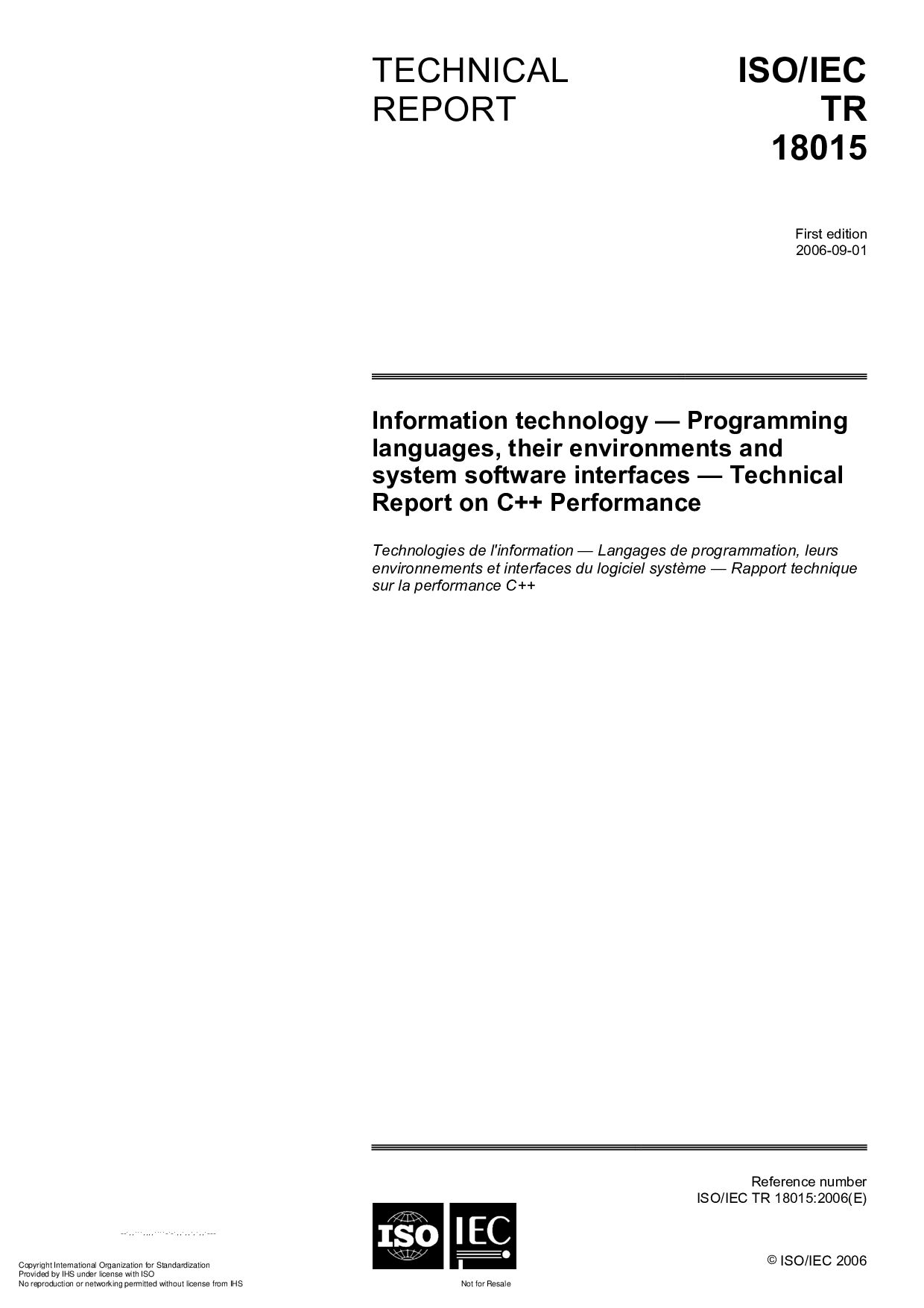 ISO/IEC TR 18015:2006封面图