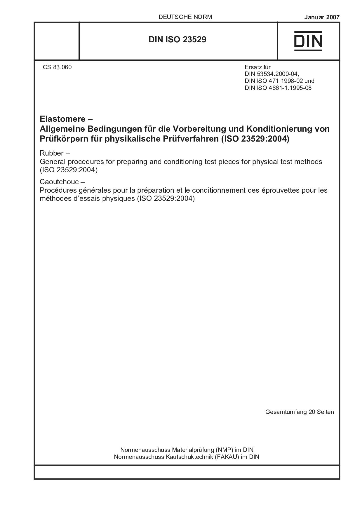 DIN ISO 23529:2007