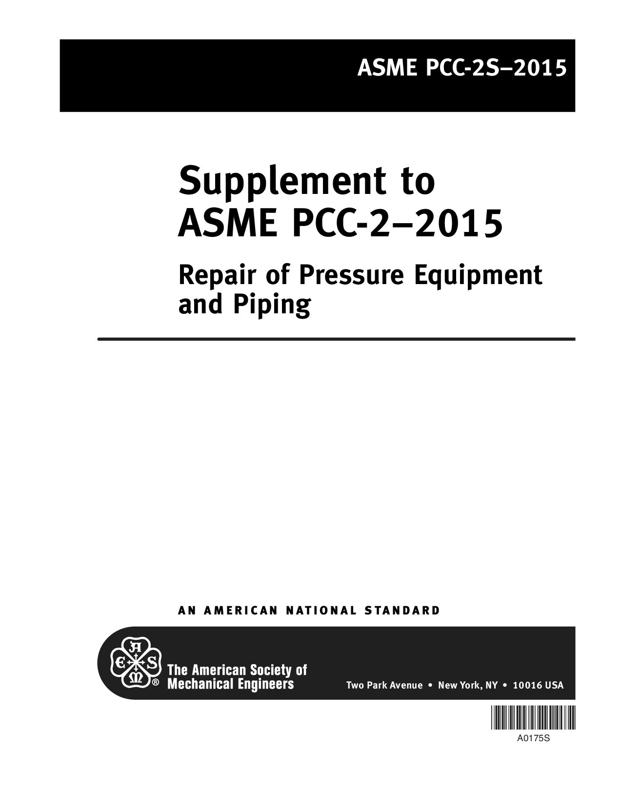 ASME PCC-2S-2015封面图