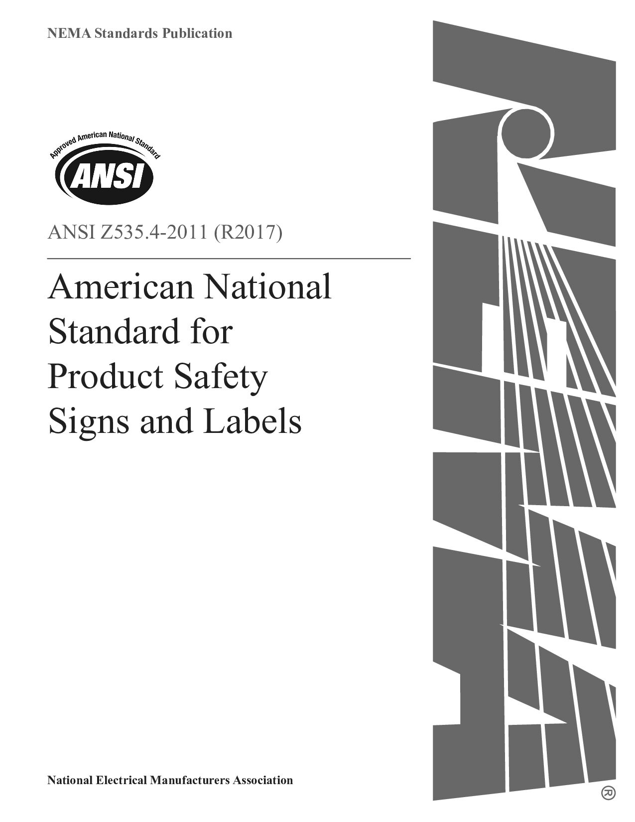ANSI Z535.4-2011(2017)封面图