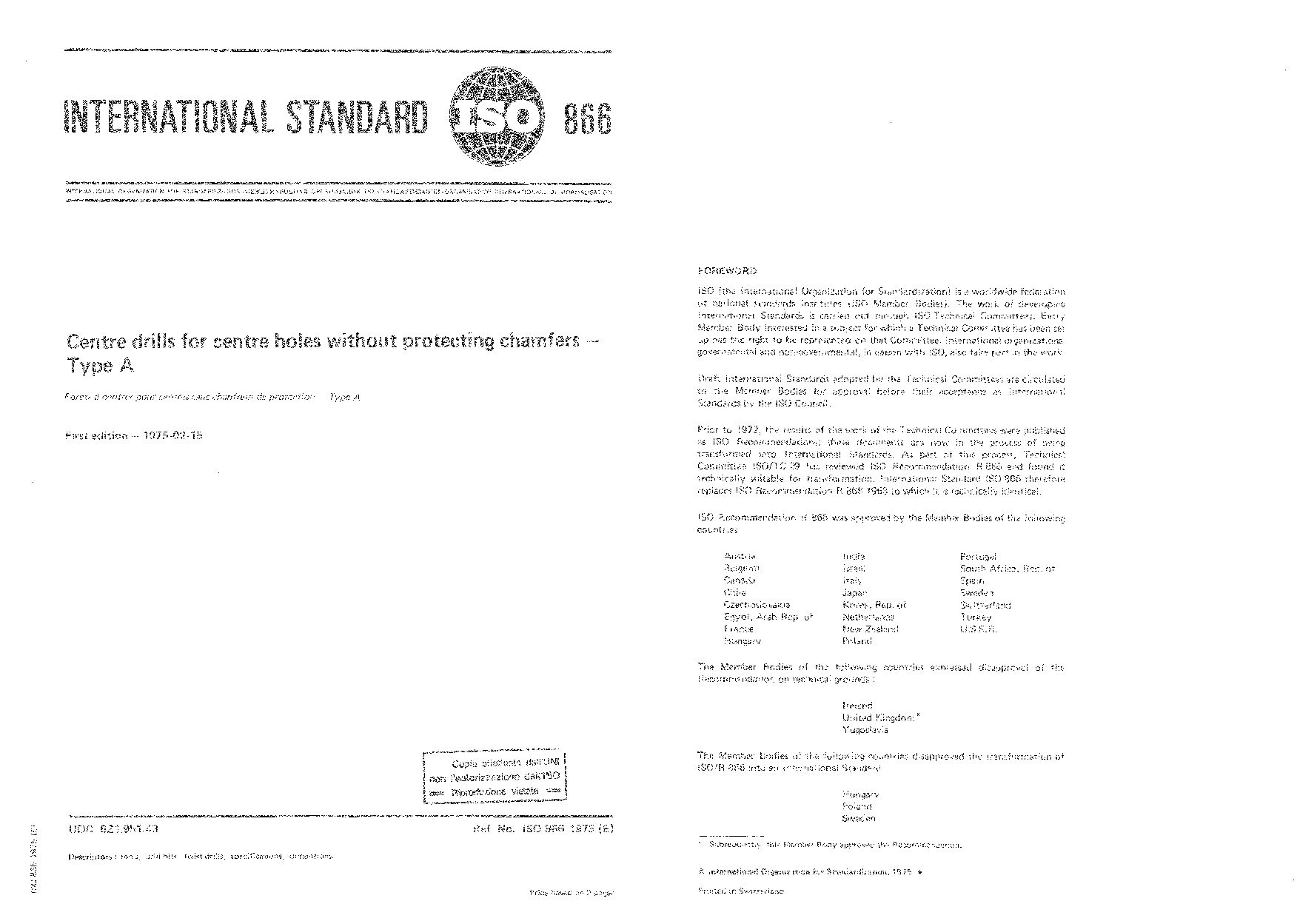 ISO 866:1975封面图