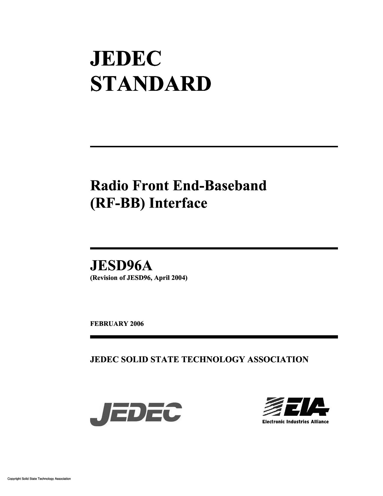 JEDEC JESD96A-2006封面图