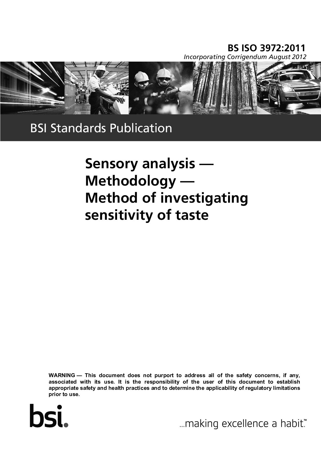 BS ISO 3972:2011(2012)