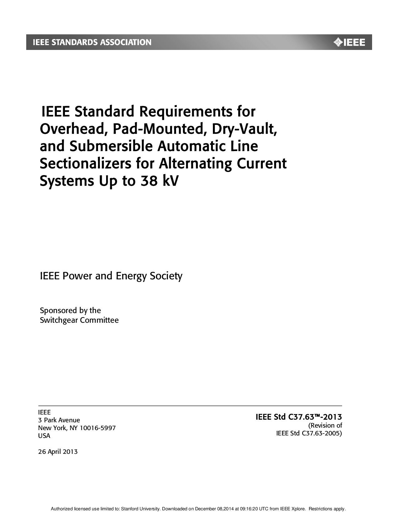IEEE Std C37.63-2013封面图