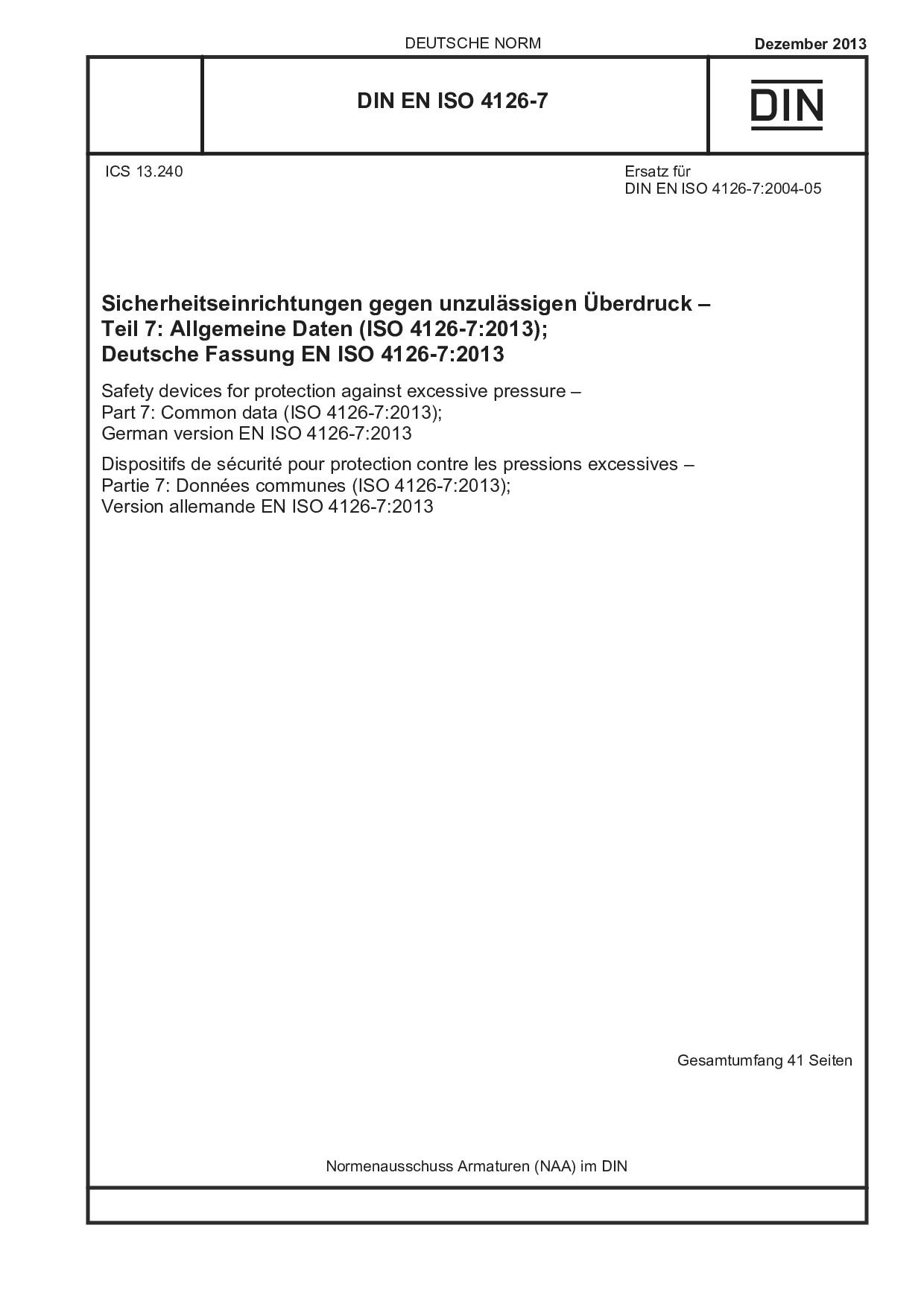 DIN EN ISO 4126-7:2013封面图