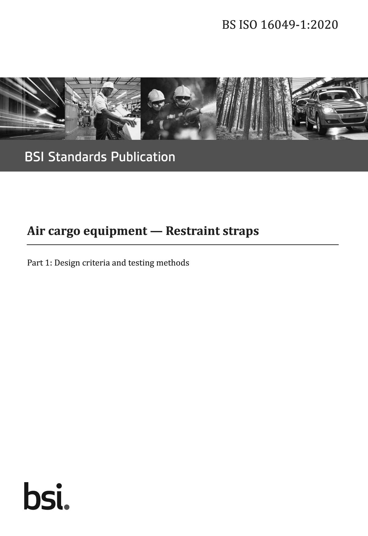 BS ISO 16049-1:2020封面图