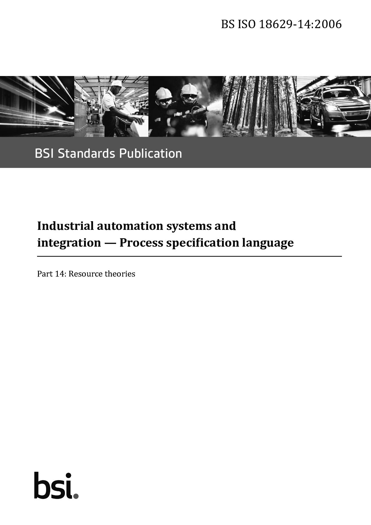 BS ISO 18629-14:2006
