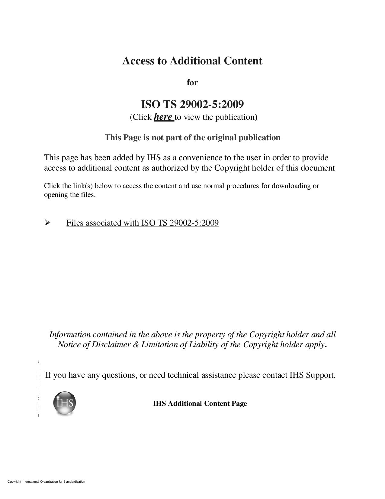 ISO/TS 29002-5:2009封面图