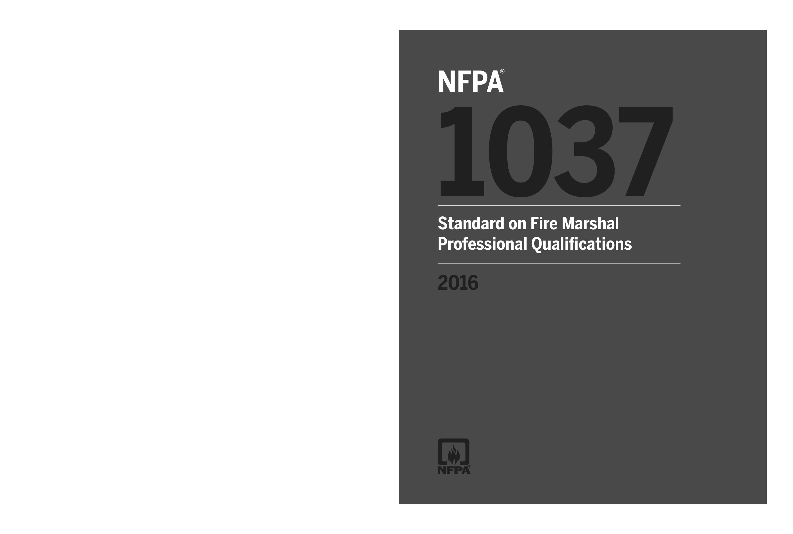 NFPA 1037-2016