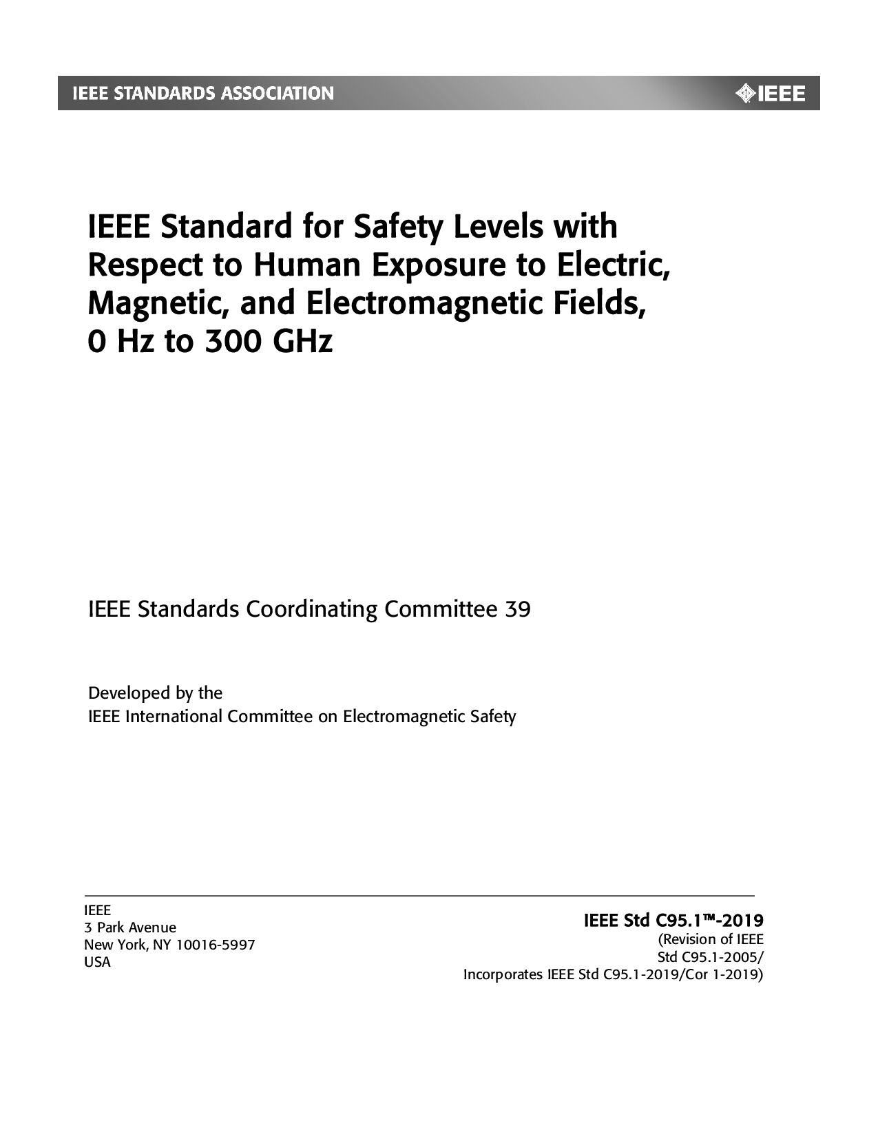 IEEE Std C95.1-2019封面图