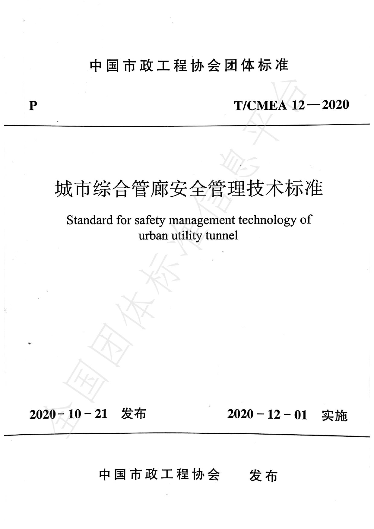 T/CMEA 12-2020封面图
