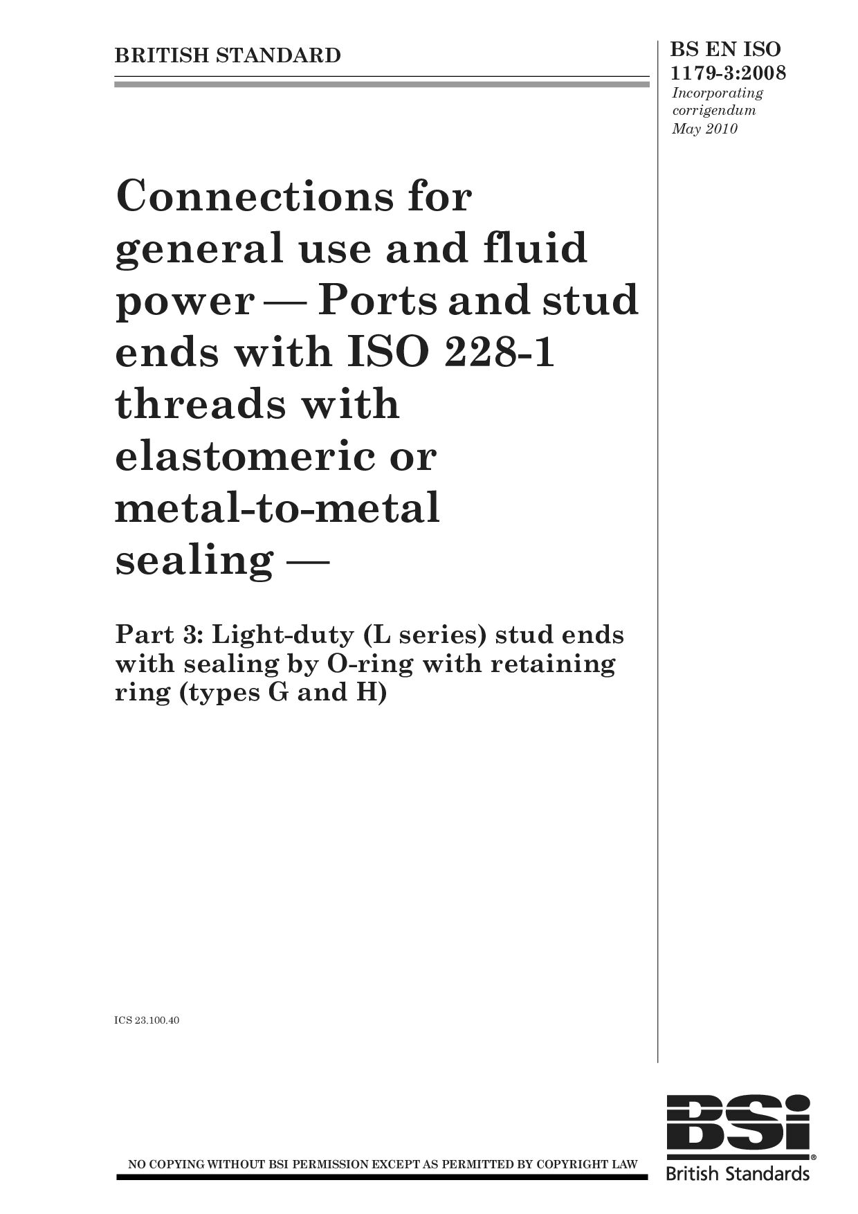 BS EN ISO 1179-3:2008(2010)封面图
