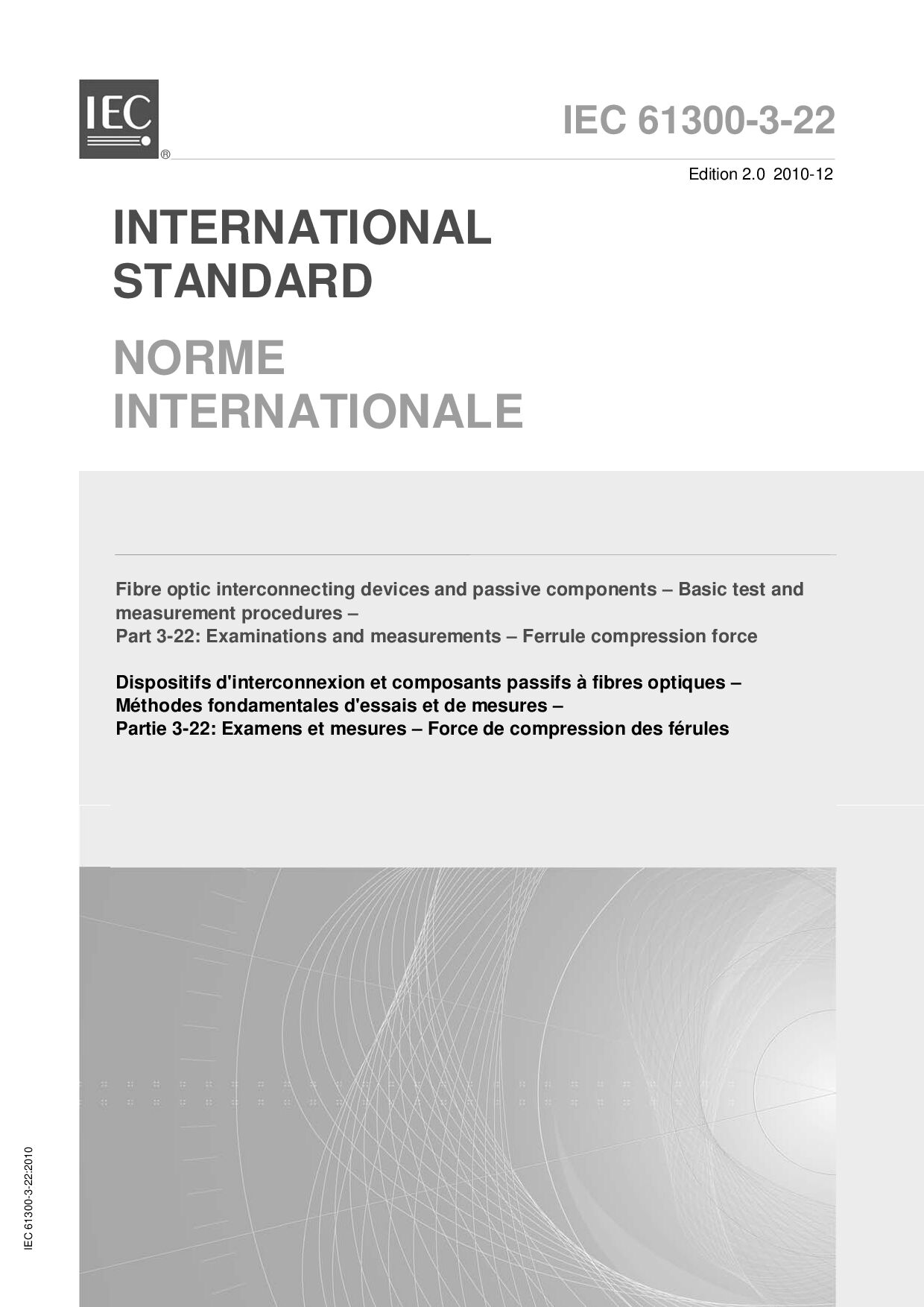 IEC 61300-3-22:2010封面图
