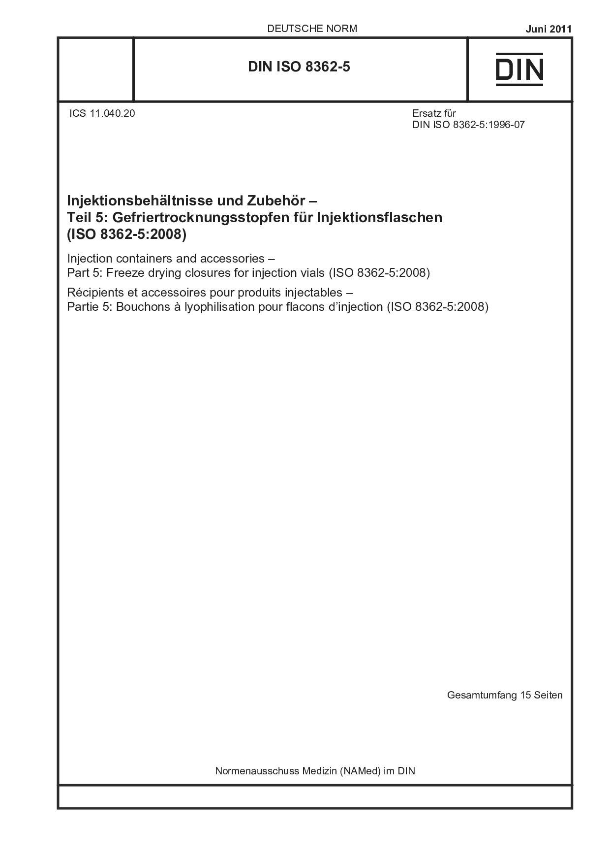 DIN ISO 8362-5:2011封面图