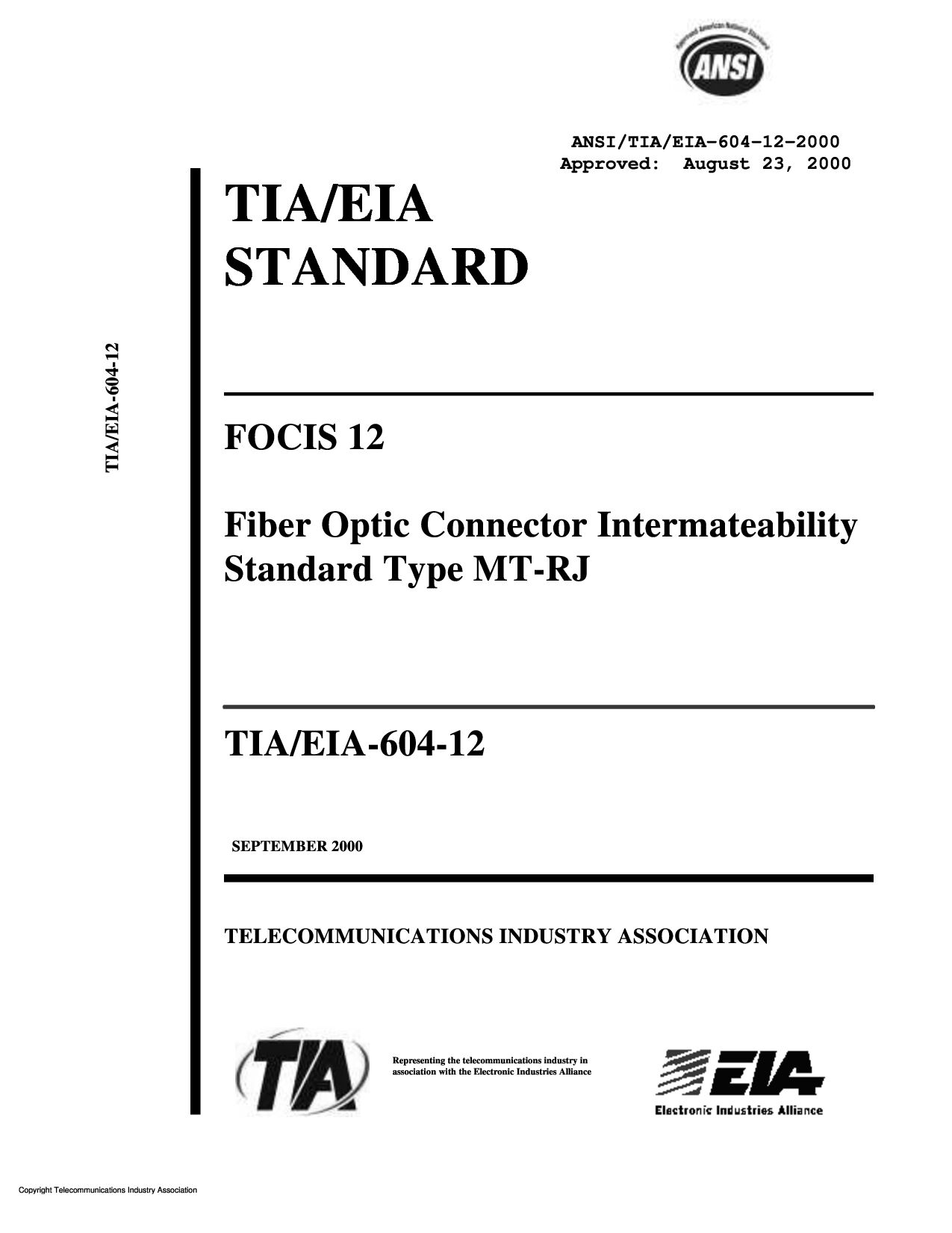 ANSI/TIA/EIA-604-12-2000封面图